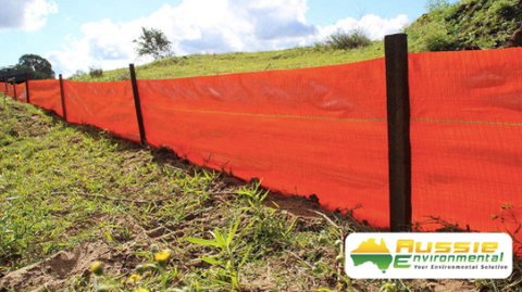 install a silt fence