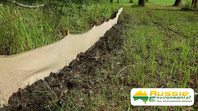 Eco-Silt Fence™ - Biodegradable Jute Geotextile