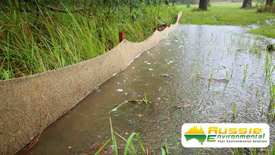 Eco-Silt Fence™ - Biodegradable Jute Geotextile