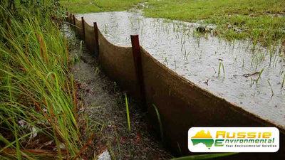 Eco-Silt Fence™ - Biodegradable Jute Geotextile