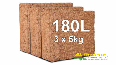 Coir 60/40 Blend (Peat/Chip) 5kg Brick (Single or 3 Pack)