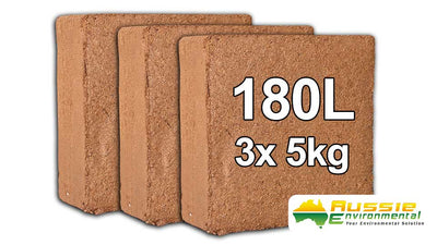 Coir Peat (Coco Pith) 5kg Block - Single or 3 Pack