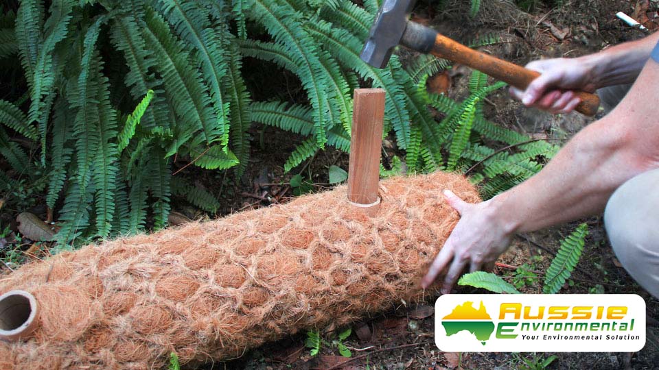 Coir Log Installation – Aussie Environmental