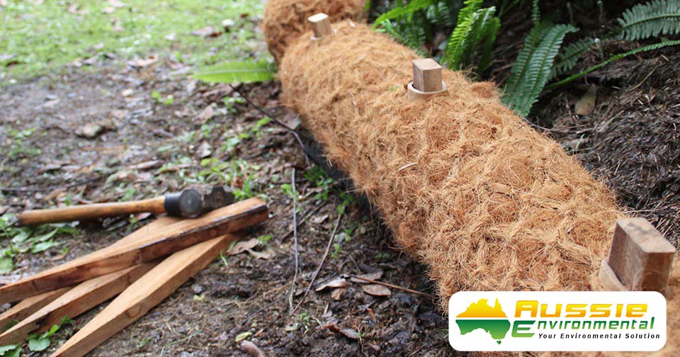 Coir Log Installation – Aussie Environmental