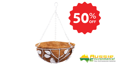 Round Coir Hanging Basket - Single or 3 Pack